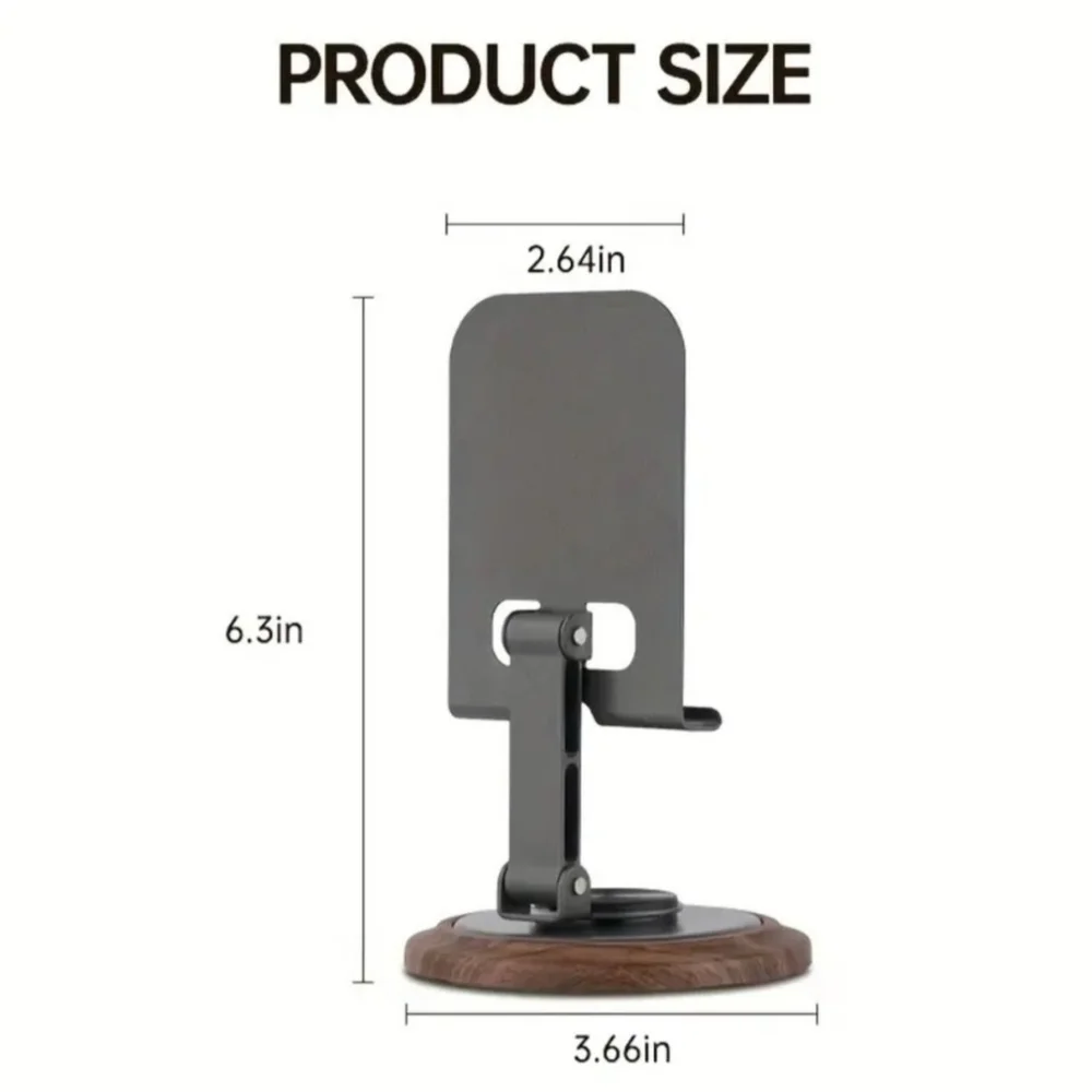 Alloy Desktop Stand with 360° Rotating Bracket